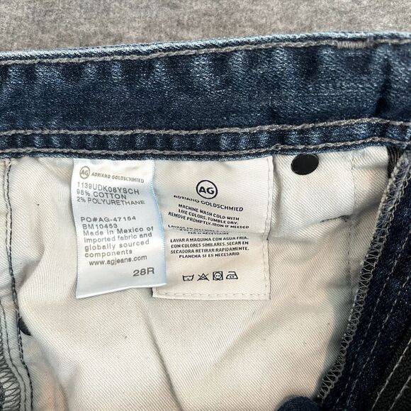 AG Adriano Goldschmied The Dylan Slim Skinny Mens Blue Jeans 28R - 32L - Picture 6 of 6